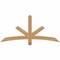 Ekena Millwork Alberta Smooth Timber Gable Bracket, Western Red Cedar, 60"W x 27"H x 3 1/2"D x 3 1/2"F, 11/12 Pitch GBW060X27X0404ALB00SWR - alternate 1